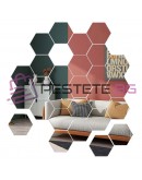 Шестоъгълно самозалепващо огледало 5бр